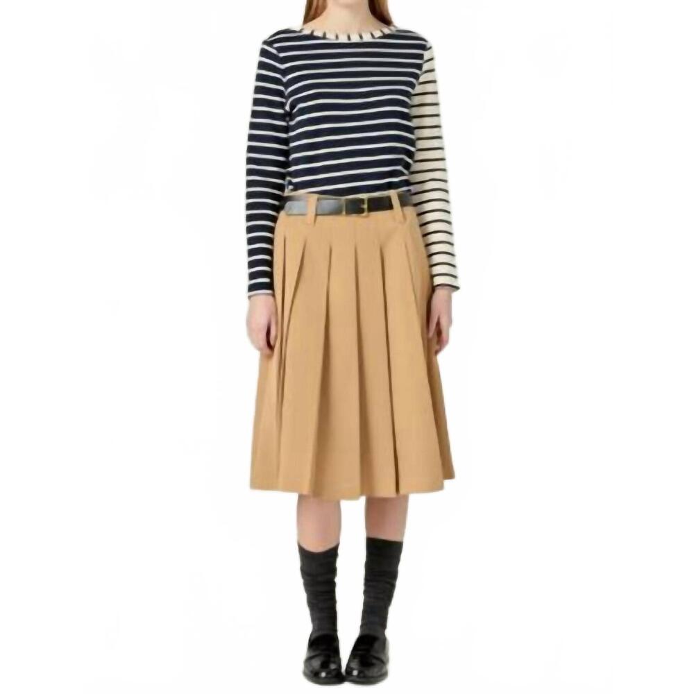 NEW ENGLISH FACTORY stripe long sleeve tee in navy multi